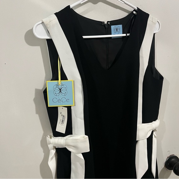 Women’s Macys Cece Black and White Dress Size 12 NWT - Picture 4 of 10